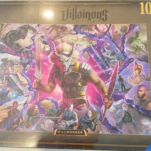 Marvel Villainous Killmonger 1000-Piece Puzzle By Ravensburger New Sealed NEW - Picture 6 of 15